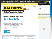 Tablet Screenshot of nathansroofrepairs.com